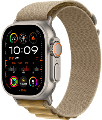 Apple Watch Ultra 2 49mm Бежевый Титан Ремешок L Alpine Загар Цвета 2024