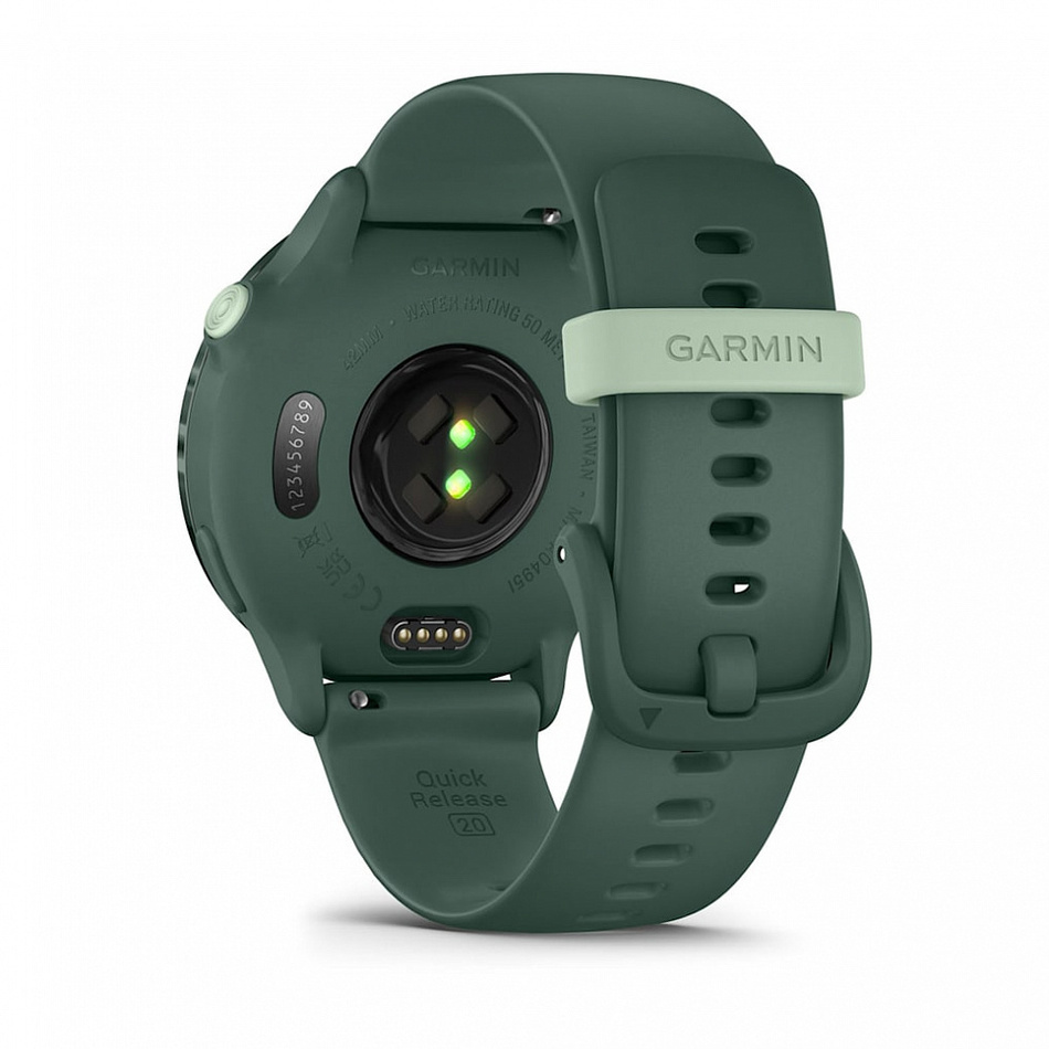 Garmin Vivoactive 6 Яшмовый с Зеленым Силиконовым Ремешком (010-02985-42)
