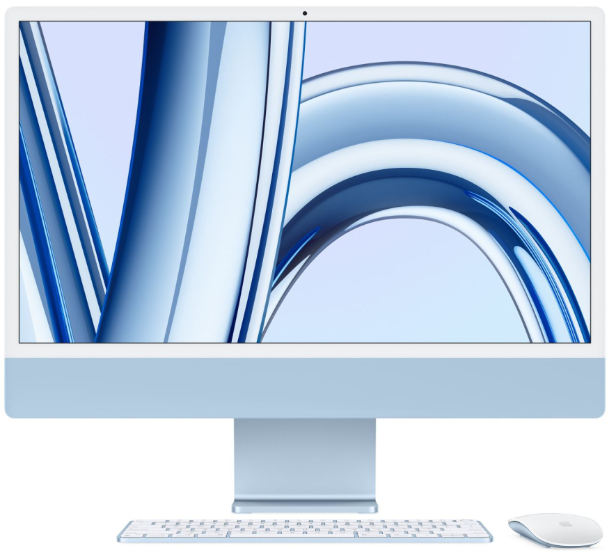 iMac 24 2023 M3 8C CPU/8/256ssd/8C GPU Синий MQRC3