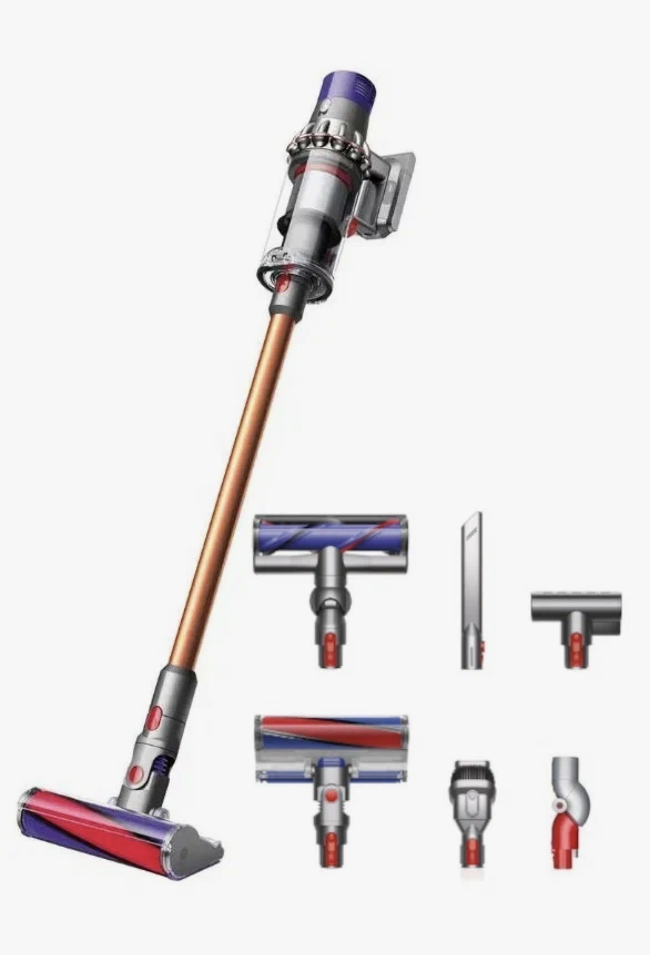 Вертикальный Пылесос Dyson V10 Animal SV27 Никель/Медь
