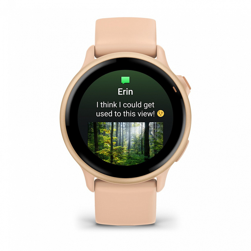 Garmin Vivoactive 6 Розовые с Розовым Силиконовым Ремешком (010-02985-43)