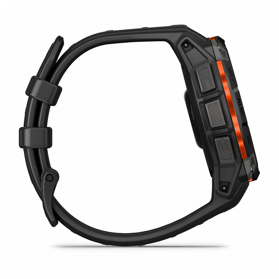 Garmin Instinct 3 45mm Solar Черные с Черным Силиконовым Ремешком (010-02934-00)