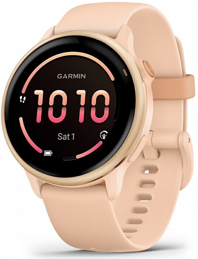 Garmin Vivoactive 6 Розовые с Розовым Силиконовым Ремешком (010-02985-43)