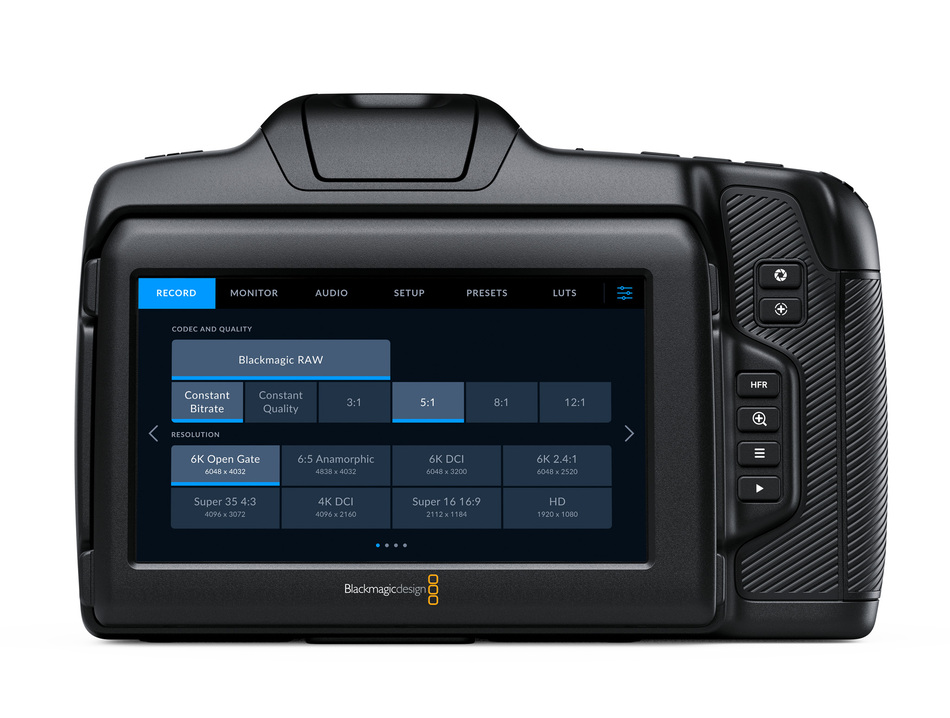 Видеокамера Blackmagic Cinema Camera 6K FF Меню На Русском Языке