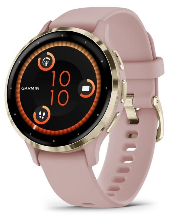 Garmin Venu 3S Розовые с Золотистым Безелем (010-02785-03)