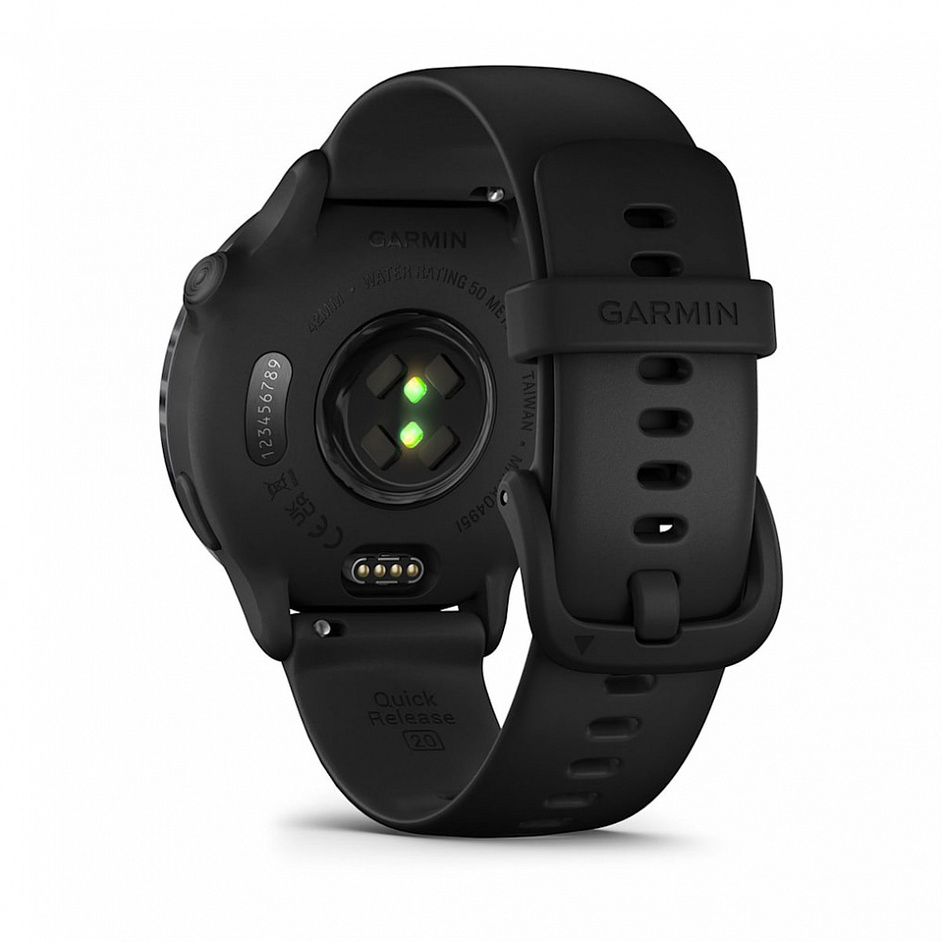 Garmin Vivoactive 6 Темно-Серые с Черным Силиконовым Ремешком (010-02985-40)