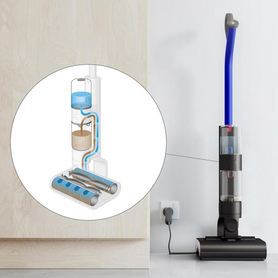 Вертикальный Пылесос Dyson Wash G1 Синий/Черный