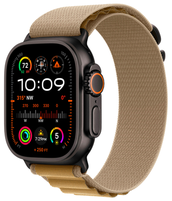 Apple Watch Ultra 2 49mm Черный Титан Ремешок L Alpine Загар Цвета 2024