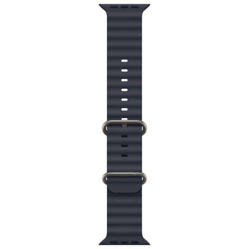 Apple Watch Ultra 2 49mm Бежевый Титан Ремешок Ocean Темно-Синего Цвета 2024