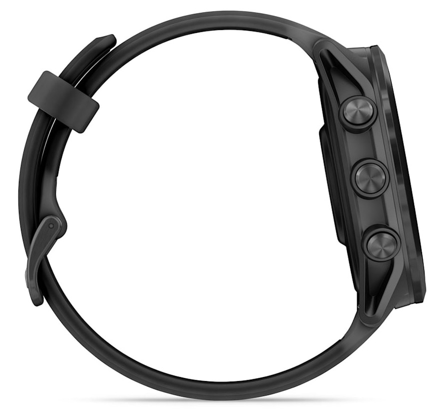 Garmin Forerunner 570 47mm Шиферно-Серые Алюминиевый Безель с Черным Ремешком (010-02971-40)