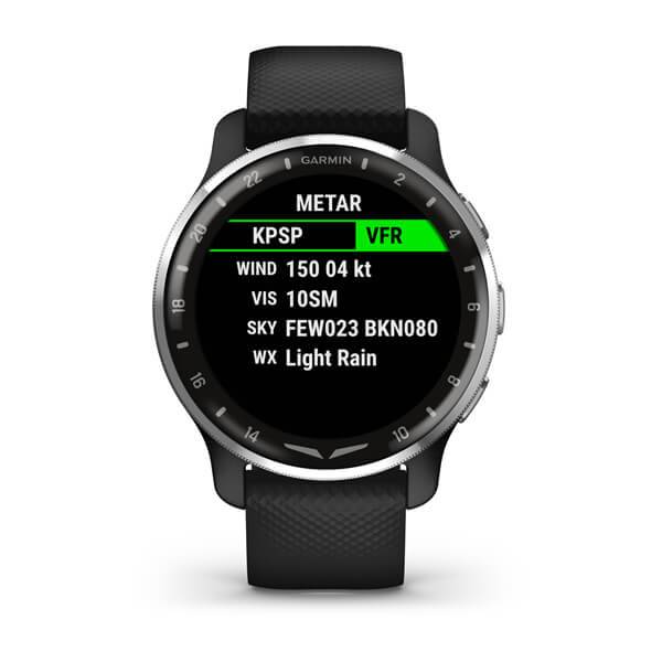 Garmin D2 Air X10 Авиационные Черные с Черным Ремешком (010-02496-19)