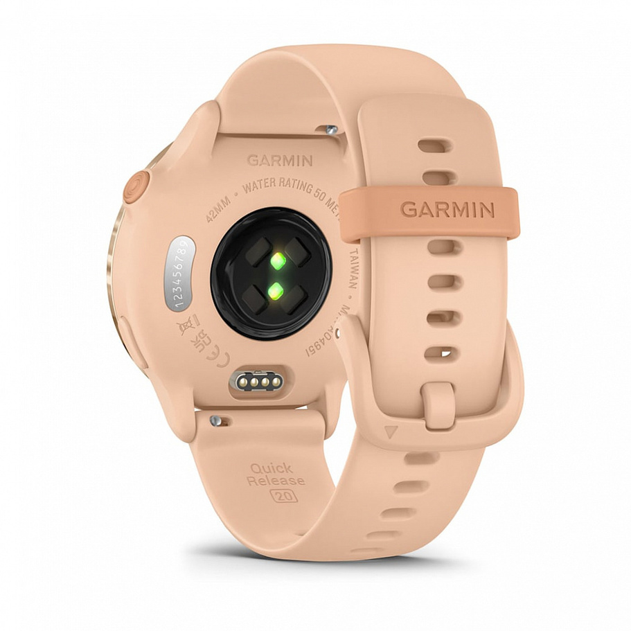 Garmin Vivoactive 6 Розовые с Розовым Силиконовым Ремешком (010-02985-43)