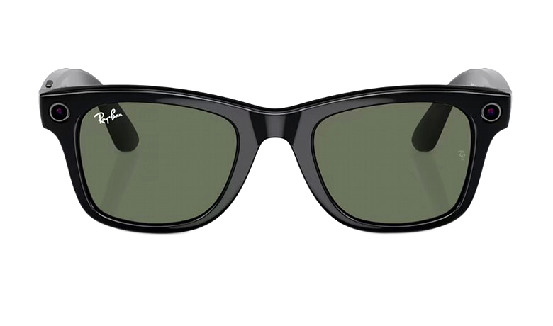 Очки Ray Ban Meta Glass Wayfarer S50 Черно-Зеленые RW4006