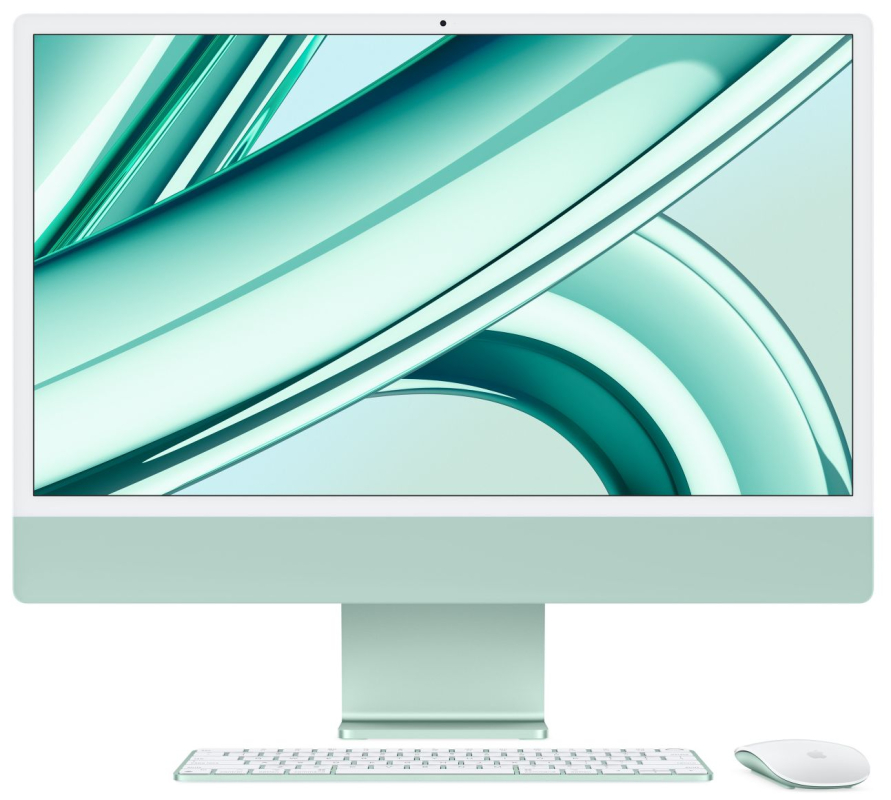 iMac 24 2023 M3 8C CPU/8/256ssd/8C GPU Зеленый MQRA3