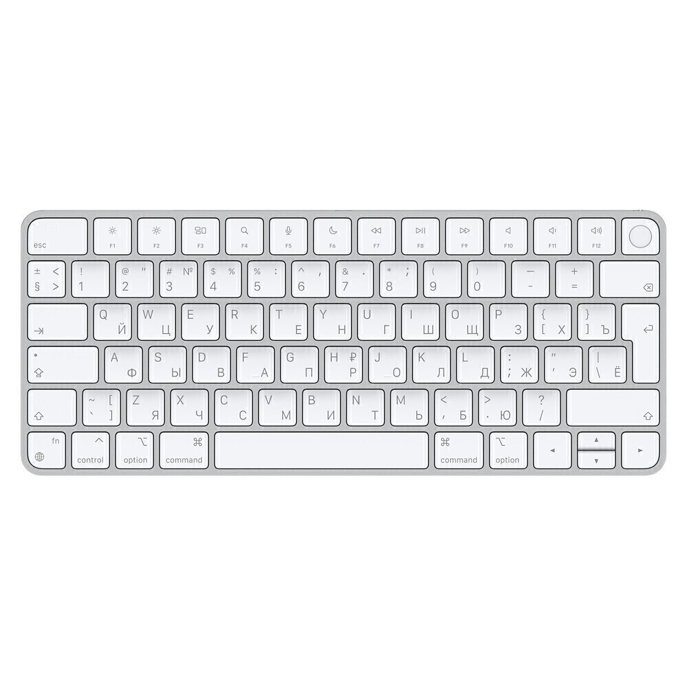 Клавиатура Беспроводная Apple Magic Keyboard Touch ID Серебристая 2021 MK293
