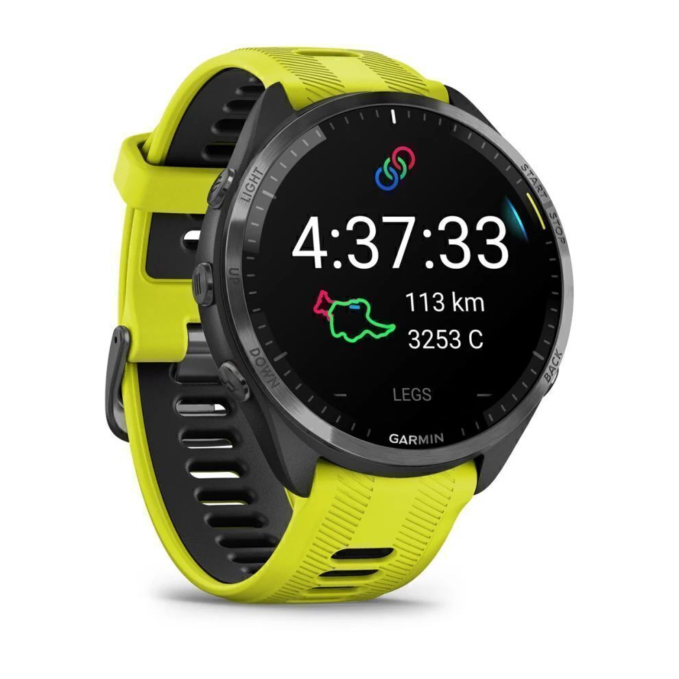 Garmin Forerunner 965 Черный с Желто-Черным Ремешком (010-02809-12)