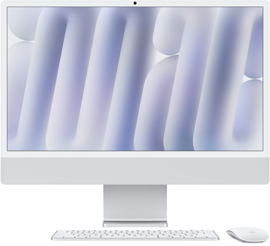 iMac 24 2024 M4 10C CPU/16/512ssd/10C GPU Серебристый MWUV3